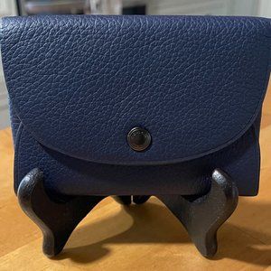 Coach Small Envelope Card Case Wallet Navy
